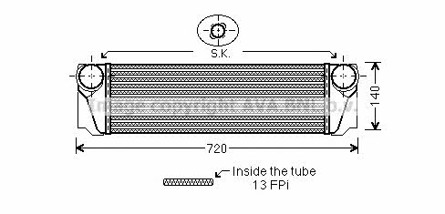 AVA BW4374 Intercooler, charger BW4374