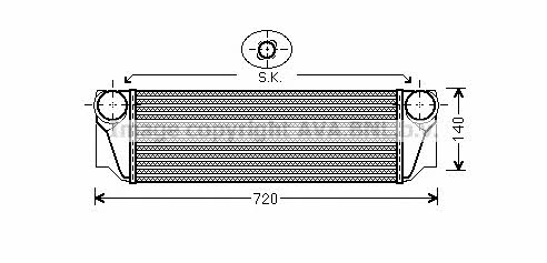 AVA BW4413 Intercooler, charger BW4413