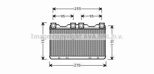 AVA BW6259 Heat exchanger, interior heating BW6259