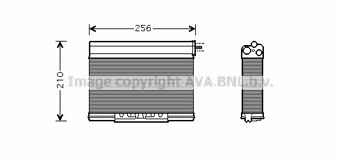 AVA BW6261 Heat exchanger, interior heating BW6261