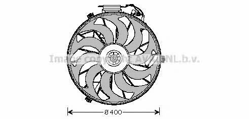 AVA BW7507 Hub, engine cooling fan wheel BW7507