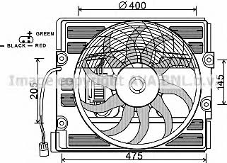 AVA BW7526 Hub, engine cooling fan wheel BW7526