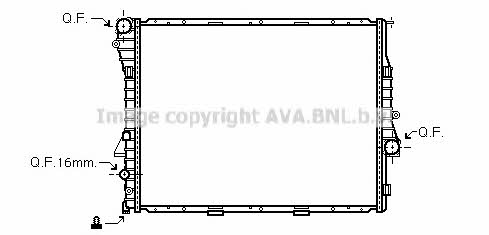 AVA BWA2276 Radiator, engine cooling BWA2276