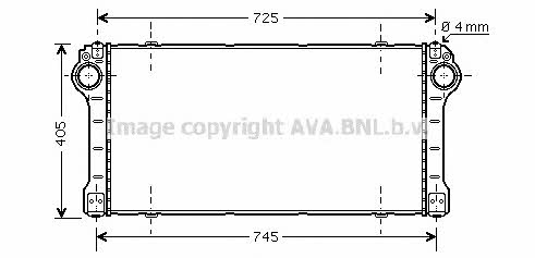 AVA TO4567 Intercooler, charger TO4567
