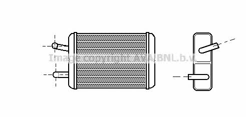AVA TO6122 Heat exchanger, interior heating TO6122