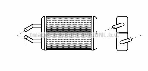 AVA TO6132 Heat exchanger, interior heating TO6132