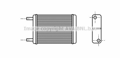 AVA TO6182 Heat exchanger, interior heating TO6182