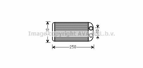 AVA TO6557 Heat exchanger, interior heating TO6557