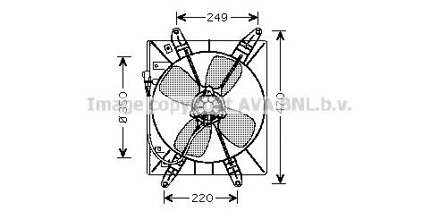 AVA TO7513 Hub, engine cooling fan wheel TO7513