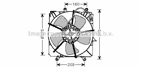 AVA TO7515 Hub, engine cooling fan wheel TO7515