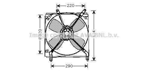AVA TO7516 Hub, engine cooling fan wheel TO7516
