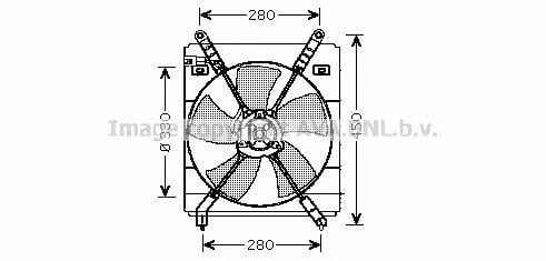 AVA TO7525 Hub, engine cooling fan wheel TO7525