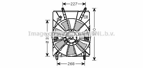 AVA TO7530 Hub, engine cooling fan wheel TO7530