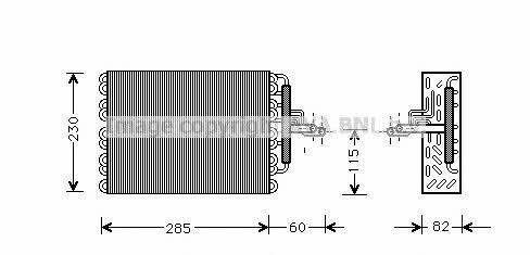 AVA PEV002 Air conditioner evaporator PEV002