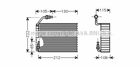 AVA PEV119 Air conditioner evaporator PEV119