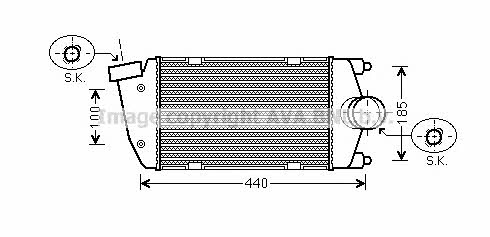 AVA PR4058 Intercooler, charger PR4058