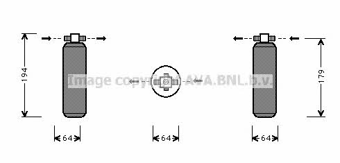 AC receiver drier Porsche: PRD028 AVA Dryer, air conditioner