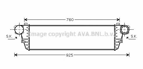 AVA MS4379 Intercooler, charger MS4379