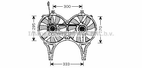 AVA MS7514 Hub, engine cooling fan wheel MS7514