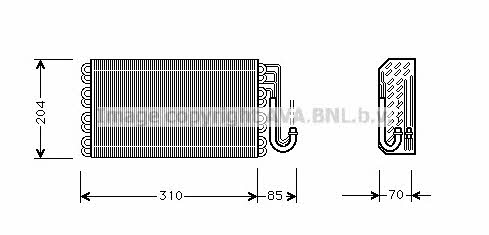 AVA BWV025 Air conditioner evaporator BWV025