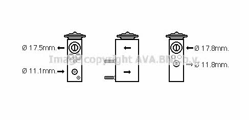 AVA CN1275 Air conditioner expansion valve CN1275