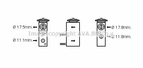 AVA CN1276 Air conditioner expansion valve CN1276