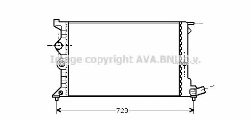 AVA CN2072 Radiator, engine cooling CN2072