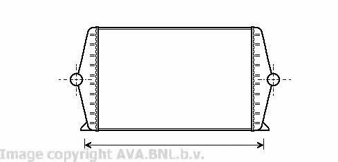 AVA VO4044 Intercooler, charger VO4044