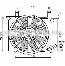 AVA VO7512 Hub, engine cooling fan wheel VO7512