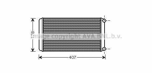 AVA RE6016 Heat exchanger, interior heating RE6016