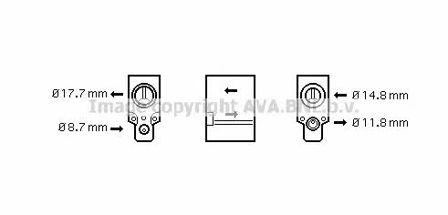 AVA RT1335 Air conditioner expansion valve RT1335