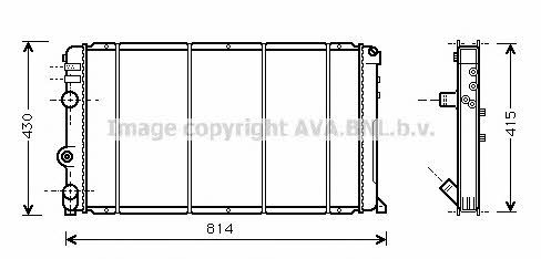 AVA RT2263 Intercooler, charger RT2263