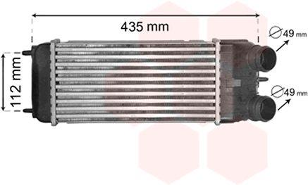 AVA CN4252 Intercooler, charger CN4252
