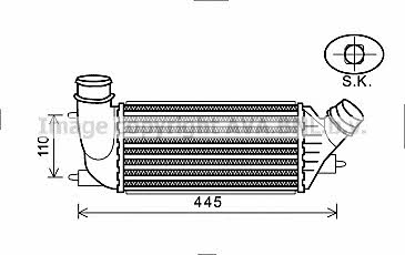 AVA CN4270 Intercooler, charger CN4270