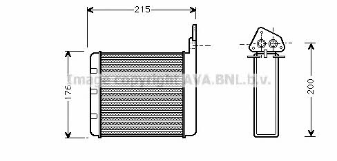 AVA CN6052 Heat exchanger, interior heating CN6052