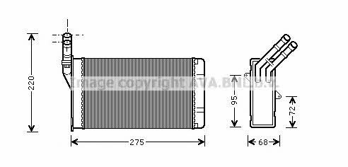 AVA CN6055 Heat exchanger, interior heating CN6055