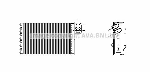 AVA CN6191 Heat exchanger, interior heating CN6191