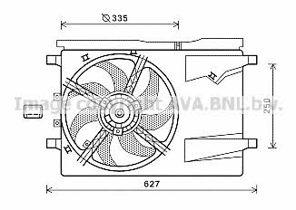 AVA CN7549 Hub, engine cooling fan wheel CN7549
