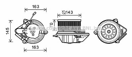 AVA CN8503 Cabin ventilation engine CN8503