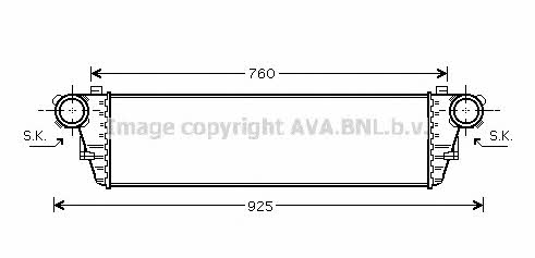 AVA MSA4297 Intercooler, charger MSA4297