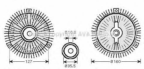MSC412 AVA Viscous coupling assembly
