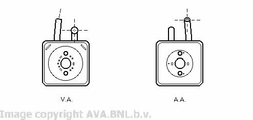 AVA VW3089 Oil cooler VW3089