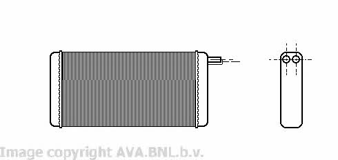 AVA VW6128 Heat exchanger, interior heating VW6128