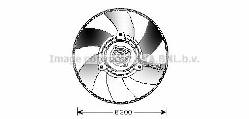 AVA VW7517 Hub, engine cooling fan wheel VW7517