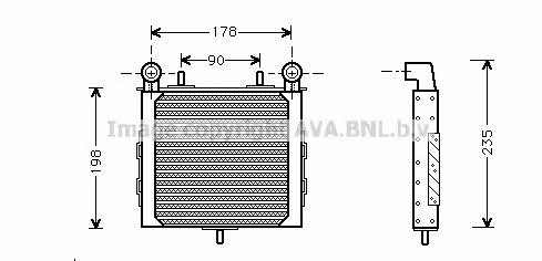 AVA RT3225 Oil cooler RT3225