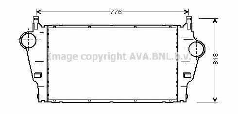 AVA RT4295 Intercooler, charger RT4295