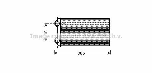 AVA RT6439 Heat exchanger, interior heating RT6439