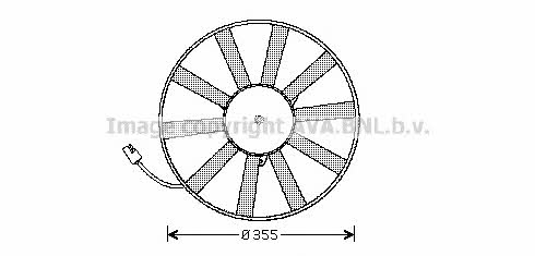 AVA RT7534 Hub, engine cooling fan wheel RT7534