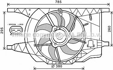 AVA RT7546 Hub, engine cooling fan wheel RT7546