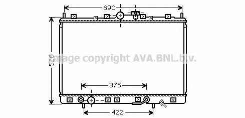 AVA MT2190 Radiator, engine cooling MT2190